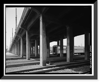 Historic Framed Print, Ninth Street Viaduct, Spanning Los Angeles River at Olympic Boulevard, Los Angeles, Los Angeles County, CA - 24,  17-7/8" x 21-7/8"