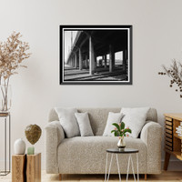 Historic Framed Print, Ninth Street Viaduct, Spanning Los Angeles River at Olympic Boulevard, Los Angeles, Los Angeles County, CA - 24,  17-7/8" x 21-7/8"