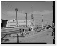Historic Framed Print, Ninth Street Viaduct, Spanning Los Angeles River at Olympic Boulevard, Los Angeles, Los Angeles County, CA - 25,  17-7/8" x 21-7/8"