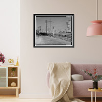Historic Framed Print, Ninth Street Viaduct, Spanning Los Angeles River at Olympic Boulevard, Los Angeles, Los Angeles County, CA - 26,  17-7/8" x 21-7/8"