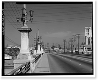 Historic Framed Print, Ninth Street Viaduct, Spanning Los Angeles River at Olympic Boulevard, Los Angeles, Los Angeles County, CA - 29,  17-7/8" x 21-7/8"