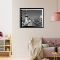 Historic Framed Print, Ninth Street Viaduct, Spanning Los Angeles River at Olympic Boulevard, Los Angeles, Los Angeles County, CA - 29,  17-7/8" x 21-7/8"