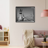 Historic Framed Print, Ninth Street Viaduct, Spanning Los Angeles River at Olympic Boulevard, Los Angeles, Los Angeles County, CA - 30,  17-7/8" x 21-7/8"