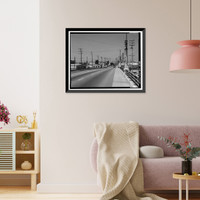 Historic Framed Print, Ninth Street Viaduct, Spanning Los Angeles River at Olympic Boulevard, Los Angeles, Los Angeles County, CA - 31,  17-7/8" x 21-7/8"