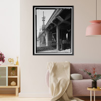 Historic Framed Print, Ninth Street Viaduct, Spanning Los Angeles River at Olympic Boulevard, Los Angeles, Los Angeles County, CA - 33,  17-7/8" x 21-7/8"