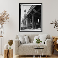 Historic Framed Print, Ninth Street Viaduct, Spanning Los Angeles River at Olympic Boulevard, Los Angeles, Los Angeles County, CA - 33,  17-7/8" x 21-7/8"