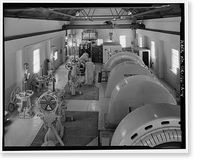 Historic Framed Print, Rush Creek Hydroelectric System, Powerhouse Exciters, Rush Creek, June Lake vicinity, Mono County, CA - 4,  17-7/8" x 21-7/8"
