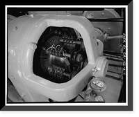 Historic Framed Print, Rush Creek Hydroelectric System, Powerhouse Exciters, Rush Creek, June Lake vicinity, Mono County, CA - 11,  17-7/8" x 21-7/8"