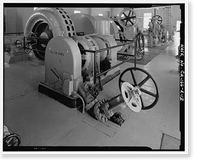 Historic Framed Print, Rush Creek Hydroelectric System, Powerhouse Exciters, Rush Creek, June Lake vicinity, Mono County, CA - 12,  17-7/8" x 21-7/8"