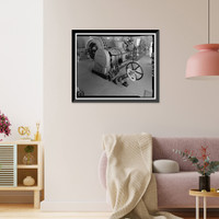 Historic Framed Print, Rush Creek Hydroelectric System, Powerhouse Exciters, Rush Creek, June Lake vicinity, Mono County, CA - 12,  17-7/8" x 21-7/8"