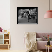 Historic Framed Print, Rush Creek Hydroelectric System, Powerhouse Exciters, Rush Creek, June Lake vicinity, Mono County, CA - 15,  17-7/8" x 21-7/8"