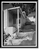 Historic Framed Print, Lee Vining Creek Hydroelectric System, Triplex Cottage, Lee Vining Creek, Lee Vining vicinity, Mono County, CA - 6,  17-7/8" x 21-7/8"