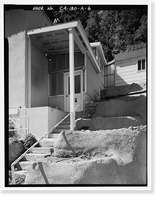 Historic Framed Print, Lee Vining Creek Hydroelectric System, Triplex Cottage, Lee Vining Creek, Lee Vining vicinity, Mono County, CA - 6,  17-7/8" x 21-7/8"