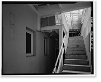 Historic Framed Print, Lee Vining Creek Hydroelectric System, Triplex Cottage, Lee Vining Creek, Lee Vining vicinity, Mono County, CA - 8,  17-7/8" x 21-7/8"