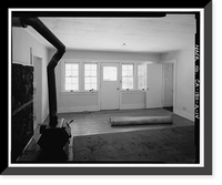 Historic Framed Print, Lee Vining Creek Hydroelectric System, Triplex Cottage, Lee Vining Creek, Lee Vining vicinity, Mono County, CA - 14,  17-7/8" x 21-7/8"