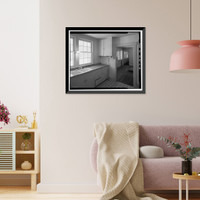 Historic Framed Print, Lee Vining Creek Hydroelectric System, Triplex Cottage, Lee Vining Creek, Lee Vining vicinity, Mono County, CA - 16,  17-7/8" x 21-7/8"
