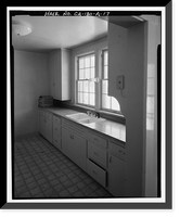 Historic Framed Print, Lee Vining Creek Hydroelectric System, Triplex Cottage, Lee Vining Creek, Lee Vining vicinity, Mono County, CA - 17,  17-7/8" x 21-7/8"