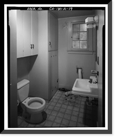 Historic Framed Print, Lee Vining Creek Hydroelectric System, Triplex Cottage, Lee Vining Creek, Lee Vining vicinity, Mono County, CA - 19,  17-7/8" x 21-7/8"