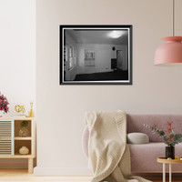 Historic Framed Print, Lee Vining Creek Hydroelectric System, Triplex Cottage, Lee Vining Creek, Lee Vining vicinity, Mono County, CA - 24,  17-7/8" x 21-7/8"