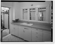 Historic Framed Print, Lee Vining Creek Hydroelectric System, Triplex Cottage, Lee Vining Creek, Lee Vining vicinity, Mono County, CA - 25,  17-7/8" x 21-7/8"