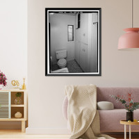 Historic Framed Print, Lee Vining Creek Hydroelectric System, Triplex Cottage, Lee Vining Creek, Lee Vining vicinity, Mono County, CA - 28,  17-7/8" x 21-7/8"