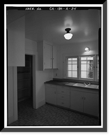 Historic Framed Print, Lee Vining Creek Hydroelectric System, Triplex Cottage, Lee Vining Creek, Lee Vining vicinity, Mono County, CA - 34,  17-7/8" x 21-7/8"