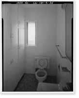 Historic Framed Print, Lee Vining Creek Hydroelectric System, Triplex Cottage, Lee Vining Creek, Lee Vining vicinity, Mono County, CA - 35,  17-7/8" x 21-7/8"