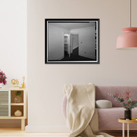 Historic Framed Print, Lee Vining Creek Hydroelectric System, Triplex Cottage, Lee Vining Creek, Lee Vining vicinity, Mono County, CA - 36,  17-7/8" x 21-7/8"