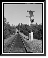 Historic Framed Print, Central Pacific Transcontinental Railroad, Tunnel No. 27, Milepost 133.9, Applegate vicinity, Placer County, CA - 2,  17-7/8" x 21-7/8"