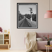 Historic Framed Print, Central Pacific Transcontinental Railroad, Tunnel No. 27, Milepost 133.9, Applegate vicinity, Placer County, CA - 2,  17-7/8" x 21-7/8"