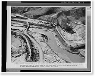 Historic Framed Print, Prado Dam, Santa Ana River near junction of State Highways 71, Corona vicinity, Riverside County, CA - 3,  17-7/8" x 21-7/8"