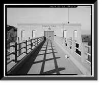 Historic Framed Print, Prado Dam, Outlet Works, Santa Ana River near junction of State Highways 71, Corona vicinity, Riverside County, CA - 5,  17-7/8" x 21-7/8"