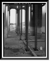 Historic Framed Print, Prado Dam, Outlet Works, Santa Ana River near junction of State Highways 71, Corona vicinity, Riverside County, CA - 8,  17-7/8" x 21-7/8"