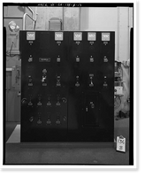 Historic Framed Print, Prado Dam, Outlet Works, Santa Ana River near junction of State Highways 71, Corona vicinity, Riverside County, CA - 12,  17-7/8" x 21-7/8"