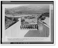Historic Framed Print, Prado Dam, Outlet Works, Santa Ana River near junction of State Highways 71, Corona vicinity, Riverside County, CA - 26,  17-7/8" x 21-7/8"