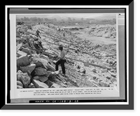 Historic Framed Print, Prado Dam, Outlet Works, Santa Ana River near junction of State Highways 71, Corona vicinity, Riverside County, CA - 27,  17-7/8" x 21-7/8"