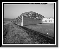 Historic Framed Print, Prado Dam, Spillway, Santa Ana River near junction of State Highways 71, Corona vicinity, Riverside County, CA - 4,  17-7/8" x 21-7/8"