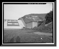 Historic Framed Print, Prado Dam, Spillway, Santa Ana River near junction of State Highways 71, Corona vicinity, Riverside County, CA - 5,  17-7/8" x 21-7/8"