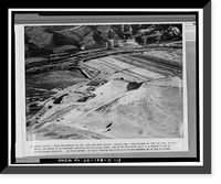 Historic Framed Print, Prado Dam, Spillway, Santa Ana River near junction of State Highways 71, Corona vicinity, Riverside County, CA - 11,  17-7/8" x 21-7/8"