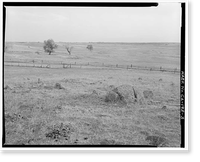 Historic Framed Print, Keefe-McDerby Mine Ditch, East of East Bidwell Street between Clarksville Ro, Folsom vicinity, Sacramento County, CA - 3,  17-7/8" x 21-7/8"