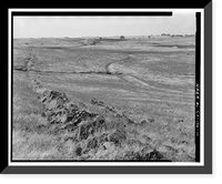 Historic Framed Print, Keefe-McDerby Mine Ditch, East of East Bidwell Street between Clarksville Ro, Folsom vicinity, Sacramento County, CA - 10,  17-7/8" x 21-7/8"