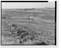 Historic Framed Print, Keefe-McDerby Mine Ditch, East of East Bidwell Street between Clarksville Ro, Folsom vicinity, Sacramento County, CA - 10,  17-7/8" x 21-7/8"