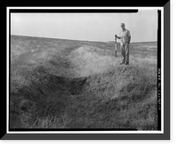Historic Framed Print, Keefe-McDerby Mine Ditch, East of East Bidwell Street between Clarksville Ro, Folsom vicinity, Sacramento County, CA - 11,  17-7/8" x 21-7/8"