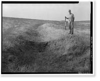 Historic Framed Print, Keefe-McDerby Mine Ditch, East of East Bidwell Street between Clarksville Ro, Folsom vicinity, Sacramento County, CA - 11,  17-7/8" x 21-7/8"