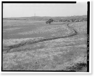Historic Framed Print, Keefe-McDerby Mine Ditch, East of East Bidwell Street between Clarksville Ro, Folsom vicinity, Sacramento County, CA - 12,  17-7/8" x 21-7/8"