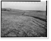 Historic Framed Print, Keefe-McDerby Mine Ditch, East of East Bidwell Street between Clarksville Ro, Folsom vicinity, Sacramento County, CA - 13,  17-7/8" x 21-7/8"
