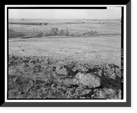Historic Framed Print, Keefe-McDerby Mine Ditch, East of East Bidwell Street between Clarksville Ro, Folsom vicinity, Sacramento County, CA - 14,  17-7/8" x 21-7/8"