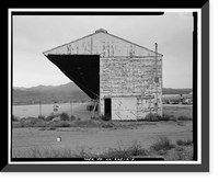 Historic Framed Print, Barstow-Daggett Airport, Hangar Shed No. 4, 39500 National Trails Highway, Daggett vicinity, San Bernardino County, CA - 3,  17-7/8" x 21-7/8"