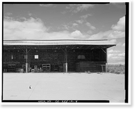 Historic Framed Print, Barstow-Daggett Airport, Hangar Shed No. 4, 39500 National Trails Highway, Daggett vicinity, San Bernardino County, CA - 4,  17-7/8" x 21-7/8"