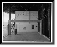Historic Framed Print, Barstow-Daggett Airport, Hangar Shed No. 4, 39500 National Trails Highway, Daggett vicinity, San Bernardino County, CA - 9,  17-7/8" x 21-7/8"
